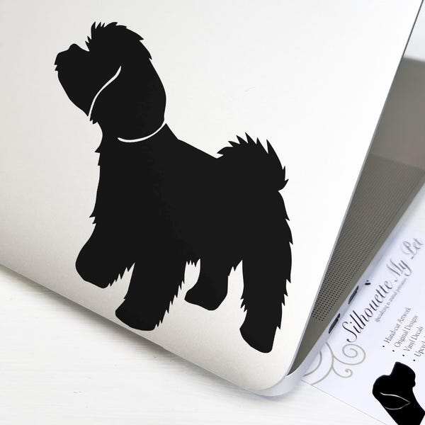 Maltipoo Dog Vinyl Decal - Bumper Sticker - SilhouetteMYpet Design:DOG-MLP01