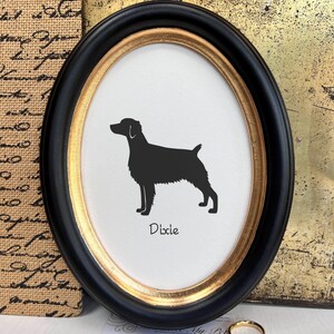 Brittany Spaniel Silhouette Dog Portrait, Pet Gift, Hand Cut by SilhouetteMyPet Design:DOG-BRI04