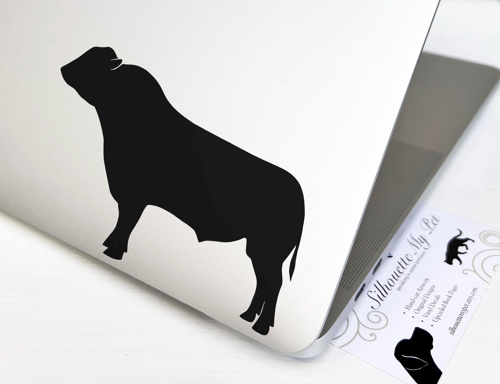 Bull Decal Vinyl Decal - Bumper Sticker - Silhouettemypet Design:oa ...