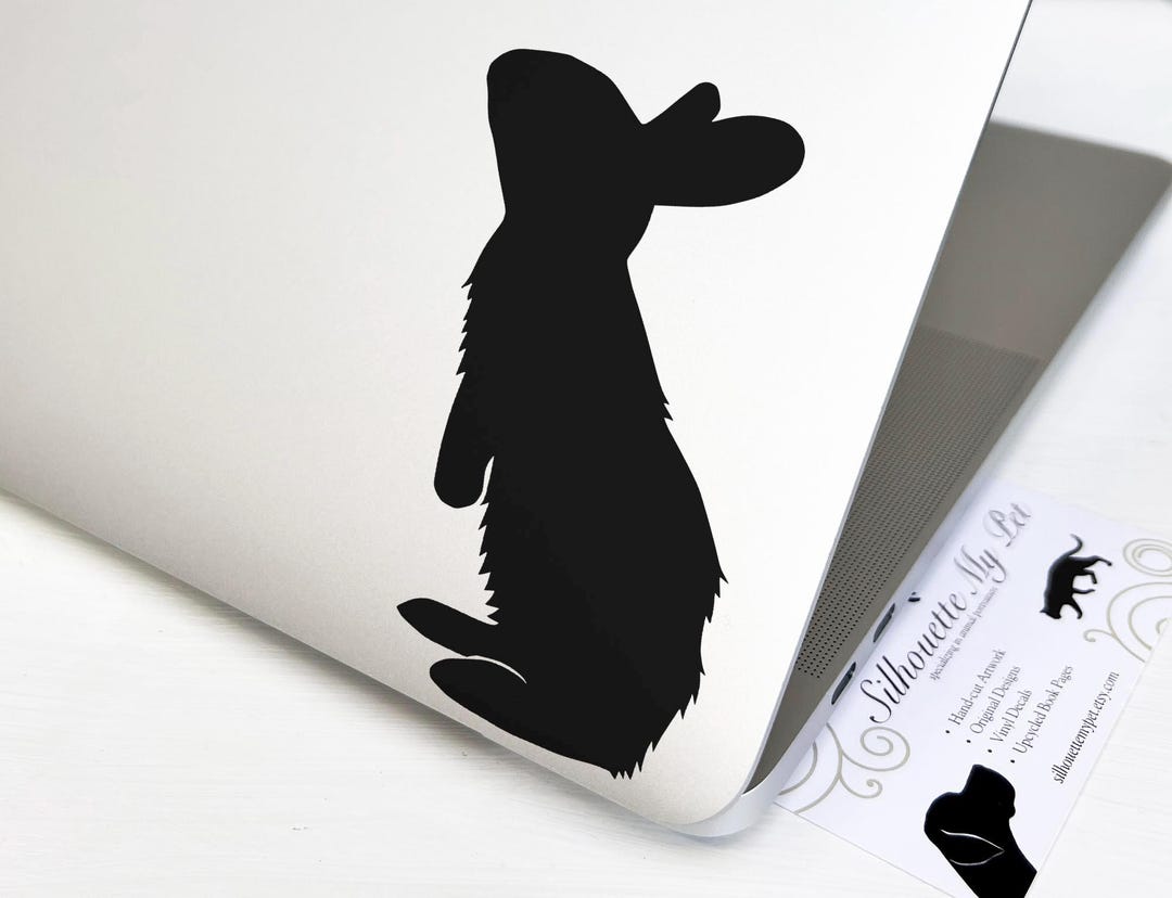 Rabbit Vinyl Decal - Bumper Sticker - Silhouettemypet Design:oa-rab02 ...