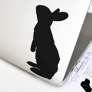 Rabbit Vinyl Decal - Bumper Sticker - SilhouetteMYpet Design:OA-RAB02