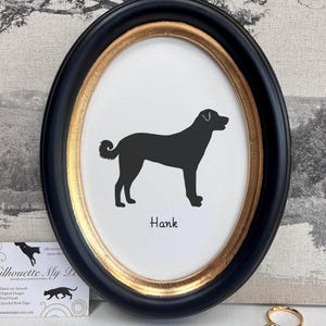Anatolian Shepherd Silhouette Dog Portrait, Pet Gift, Hand Cut by SilhouetteMyPet Design:DOG-ASD01