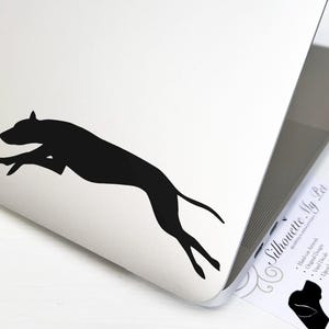 Greyhound Dog Vinyl Decal - Bumper Sticker - SilhouetteMYpet Design:DOG-GHD04