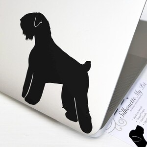 Black Russian Terrier Dog Vinyl Decal - Bumper Sticker - SilhouetteMYpet Design:DOG-BRU01