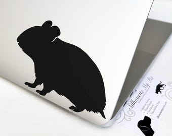 Hamster Vinyl Decal - Bumper Sticker - SilhouetteMYpet Design:OA-HAM01