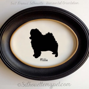 Pomeranian Silhouette Personalized Dog Portrait, Pet Gift, Hand Cut by SilhouetteMyPet Design:DOG-POM01 image 5