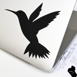Hummingbird Vinyl Decal - Bird Bumper Sticker - SilhouetteMYpet Design:BIR-HUM01