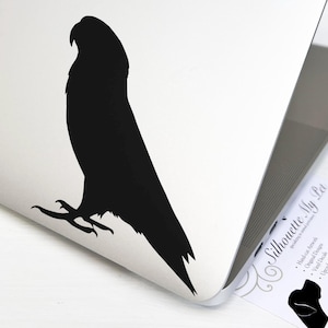 Lovebird Vinyl Decal - Bird Bumper Sticker - SilhouetteMYpet Design:BIR-LOV01