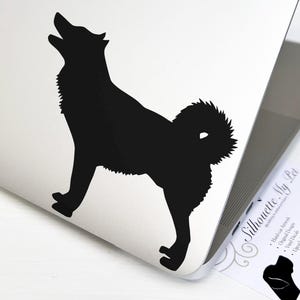 Alaskan Malamute Dog Vinyl Decal - Bumper Sticker - SilhouetteMYpet Design:DOG-MAL01