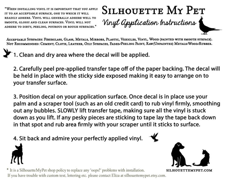 Shih Tzu Decal Vinyl Sticker Bonus Backup Sticker Included SilhouetteMYpet Design:DOG-SHZ04 image 5