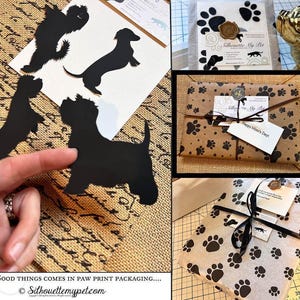 a collage of photos showing different types of cards