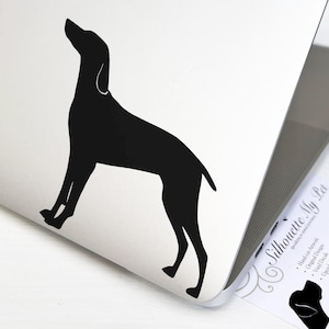 Weimaraner Dog Vinyl Decal - Bumper Sticker - SilhouetteMYpet Design:DOG-WEI01