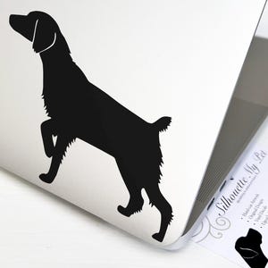 Brittany Spaniel Dog Vinyl Decal - Bumper Sticker - SilhouetteMYpet Design:DOG-BRI01