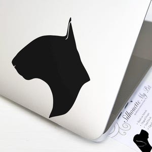 Bull Terrier Dog Vinyl Decal - Bumper Sticker - SilhouetteMYpet Design:DOG-BUT04