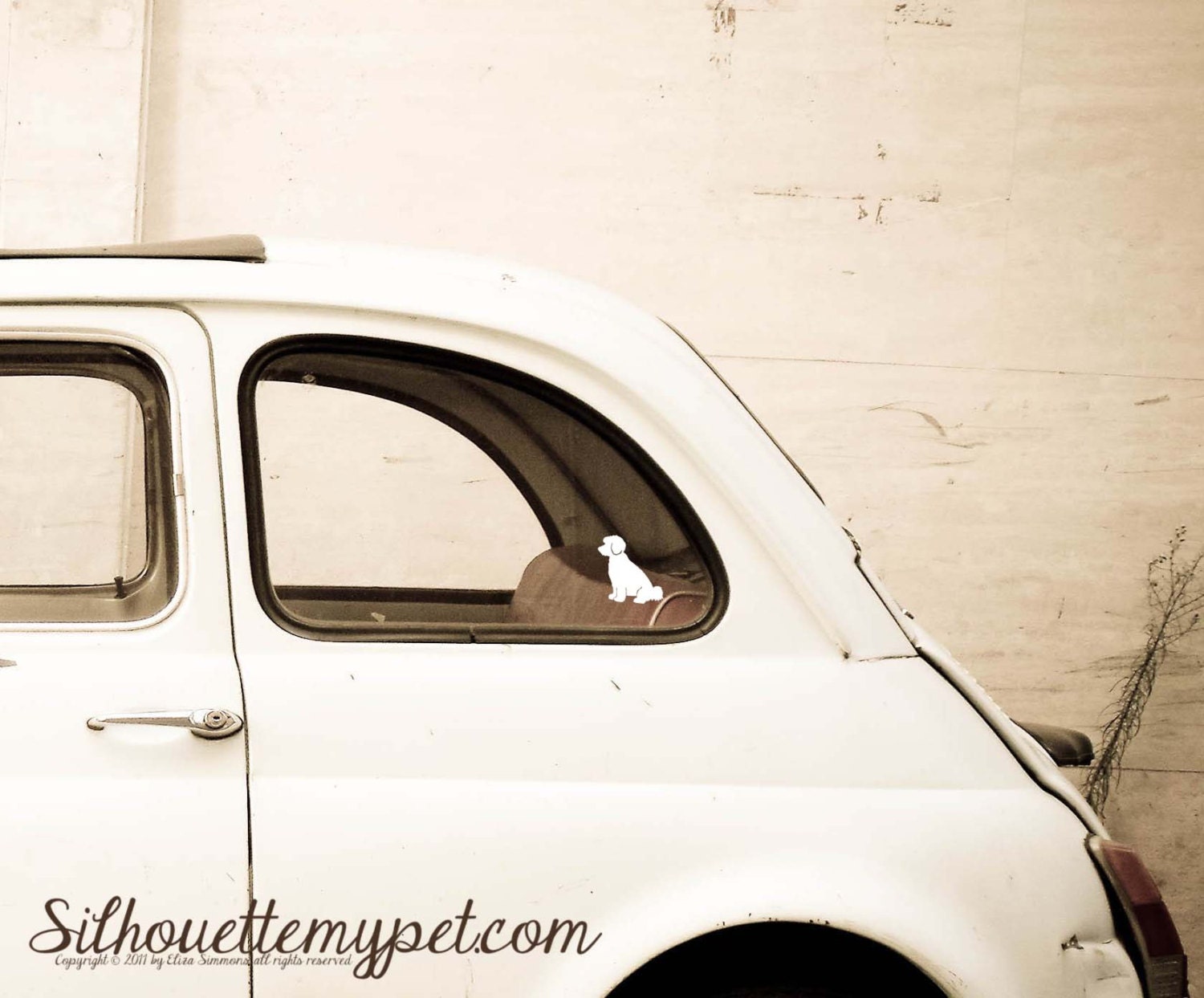 Havapoo Sticker Havapoo Silhouette Dog Vinyl Decal - Bumper Sticker - Silhouettemypet ...