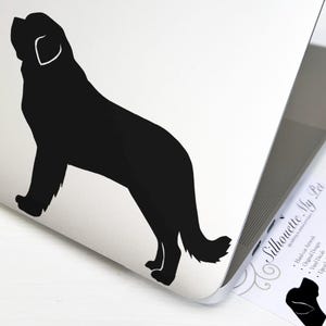 St Bernard Dog Vinyl Decal - Bumper Sticker - SilhouetteMYpet Design:DOG-STB01