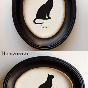 Bengal Cat Silhouette Portrait | Hand-Cut Pet Memorial | Frame & Personalized Text Options imagen 9