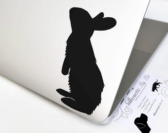 Bunny Rabbit Vinyl Decal - Bumper Sticker - SilhouetteMYpet Design:OA-RAB02