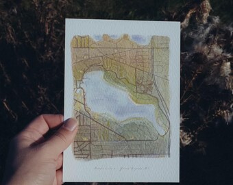 Lago Reeds, Grand Rapids - Mini mapa