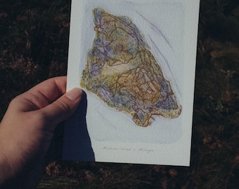 Isla Mackinac, Michigan - Mini mapa