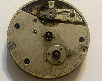 Antique 42mm Jeweled Pocket Watch Movement