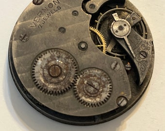 Antique 40mm Jeweled Pocket Watch Movement