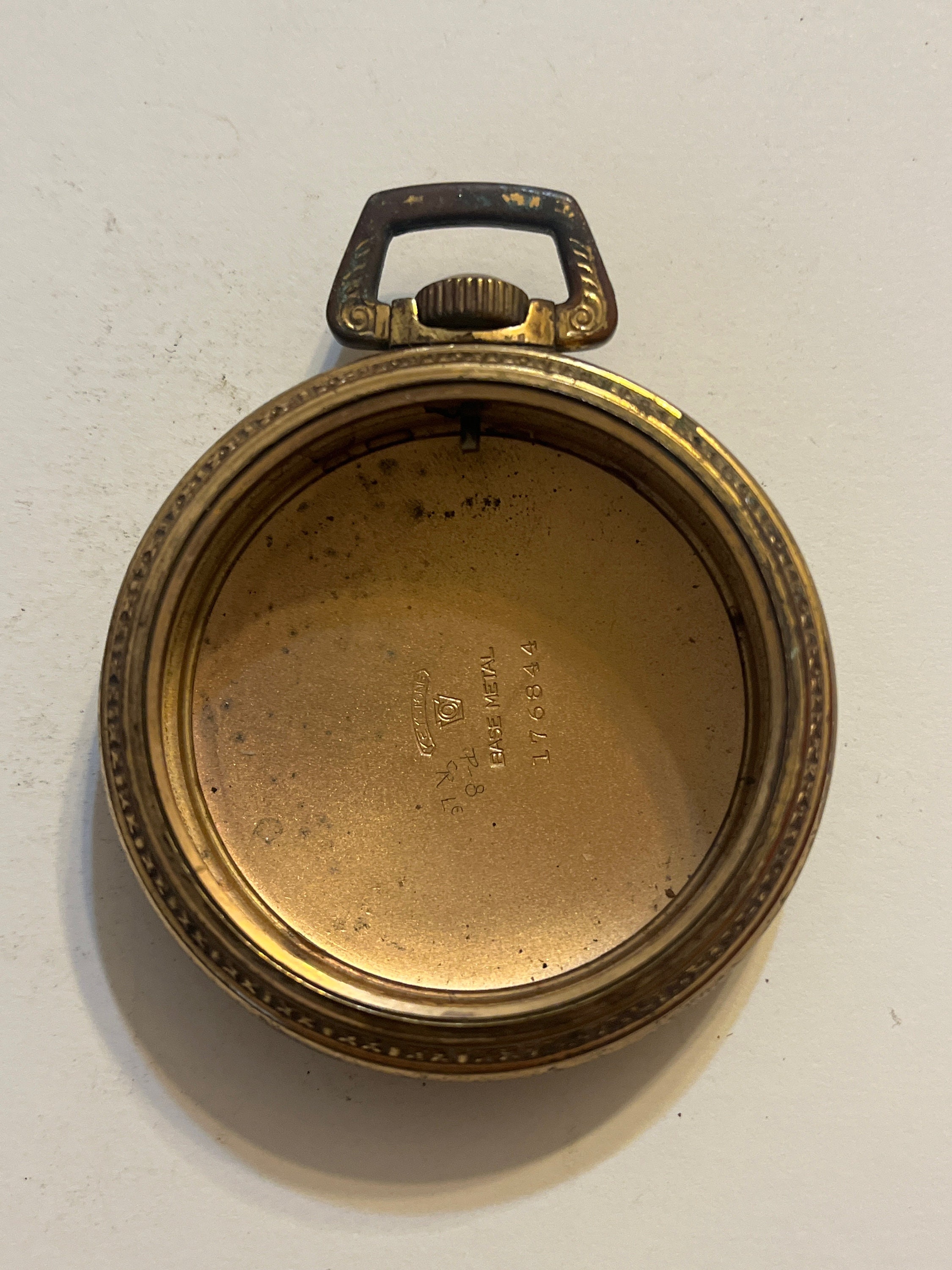 Antique Gold Pocket Watch Case 42mm Etsy