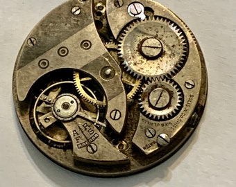 Antique 40mm Jeweled Pocket Watch Movement