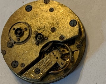 Antique 37mm Jeweled Pocket Watch Movement