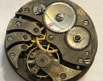 Antique 43mm Jeweled Pocket Watch Movement