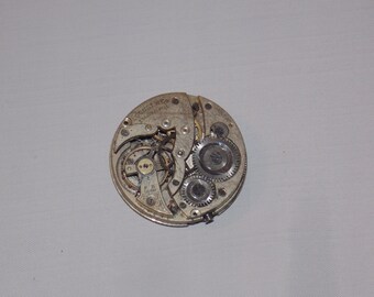 Antique 29mm Etched Pocket Watch Movement