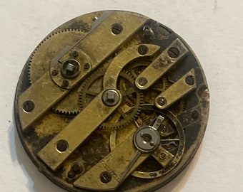 Antique 33mm Jeweled Pocket Watch Movement