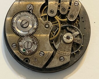 Antique 45mm Jeweled Pocket Watch Movement