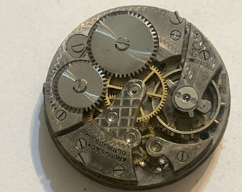 Antique 29mm Etched Pocket Watch Movement