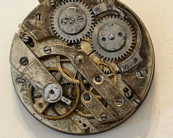 Antique 40mm Jeweled Pocket Watch Movement