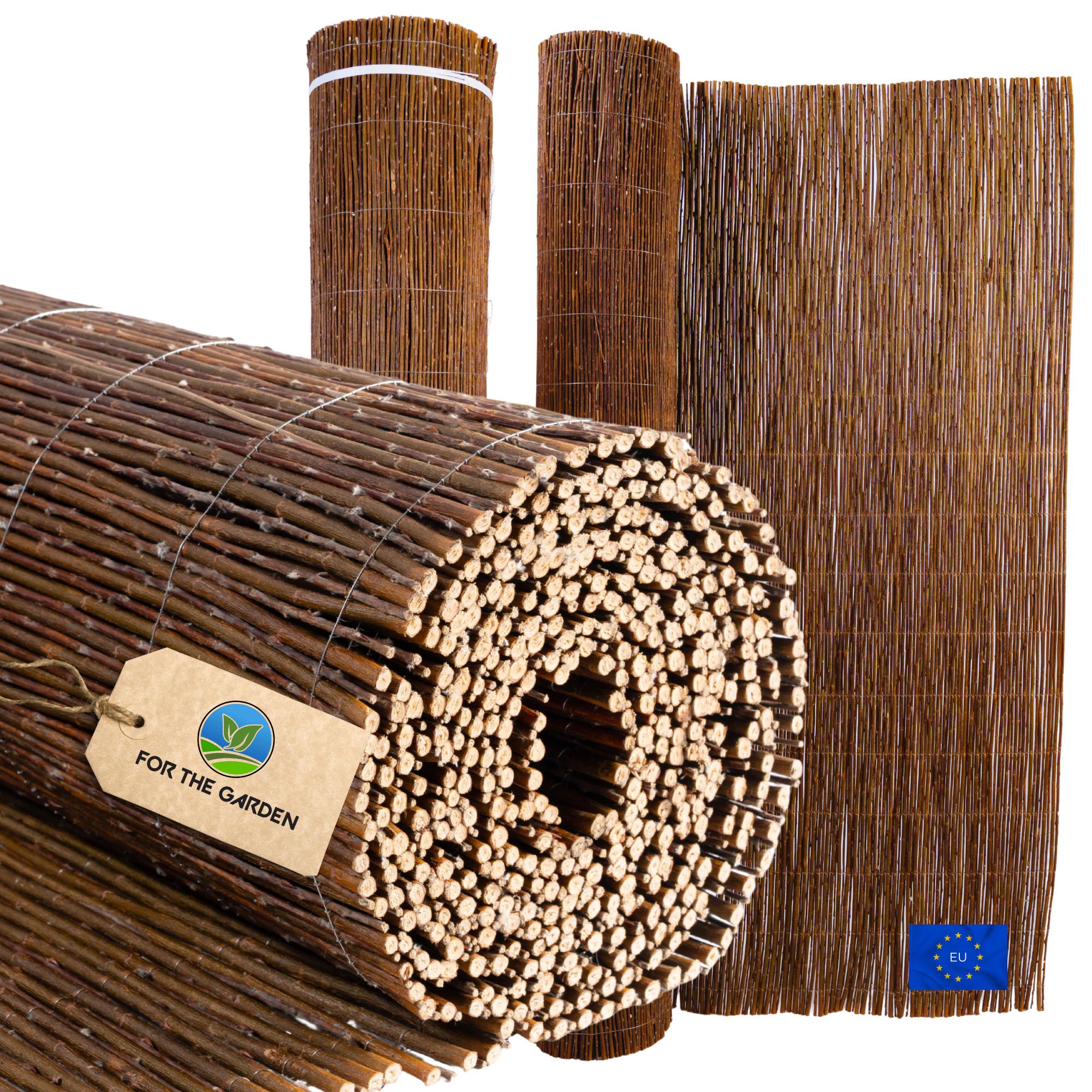 H4L Canisse en osier - Brise-vue pour clôture et protection contre le vent - Canisse de protection 140 cm x 3 m