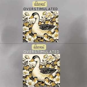 Overstimulated Mama Duck Shirt,Overwhelmed Mom Gift,Farm Animal Graphic Tee,Cottagecore Duck Tee,Mother's Day Gift Tee,Cozy Mom Tee,mom top image 2