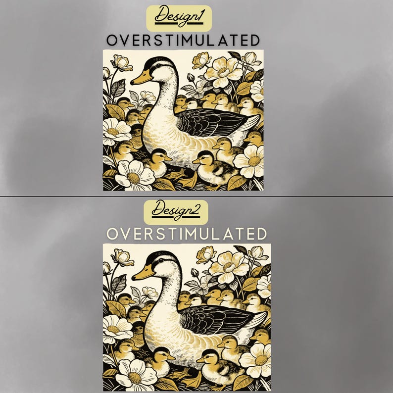 Overstimulated Mama Duck Shirt,Overwhelmed Mom Gift,Farm Animal Graphic Tee,Cottagecore Duck Tee,Mother's Day Gift Tee,Cozy Mom Tee,mom top image 2