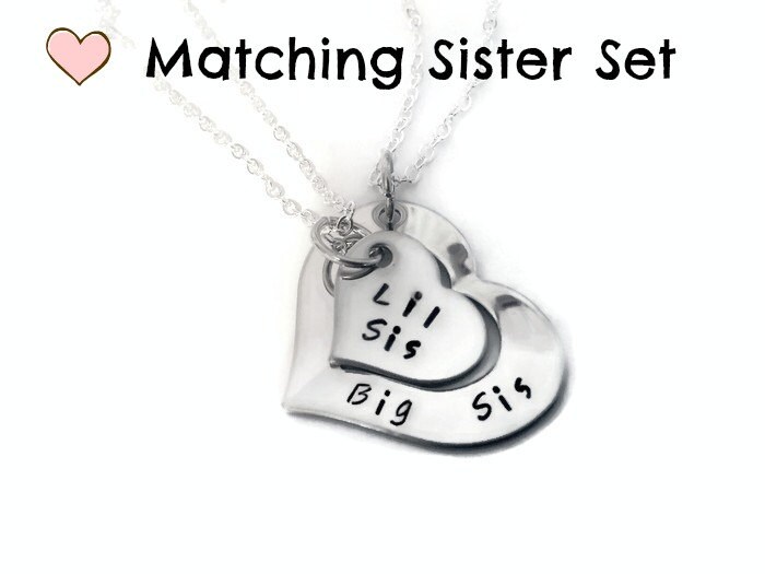 Matching Sister necklaces necklace SET for sisters sister Etsy