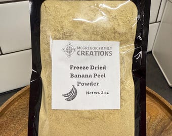 Freeze Dried Banana Peel Powder