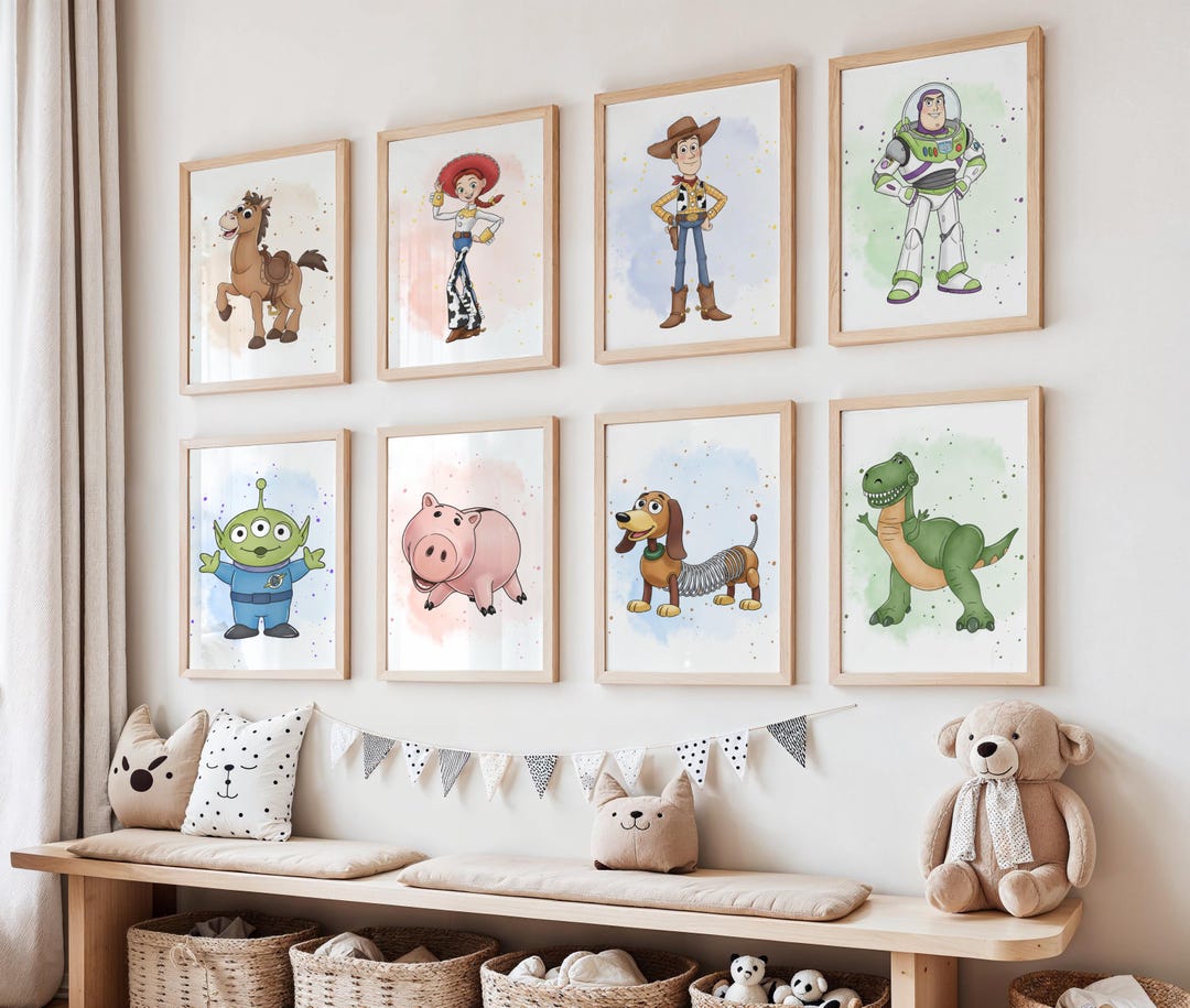Toy Story Wall Art - Set of 17 | | Printable Kids Room Decor | Nursery ...
