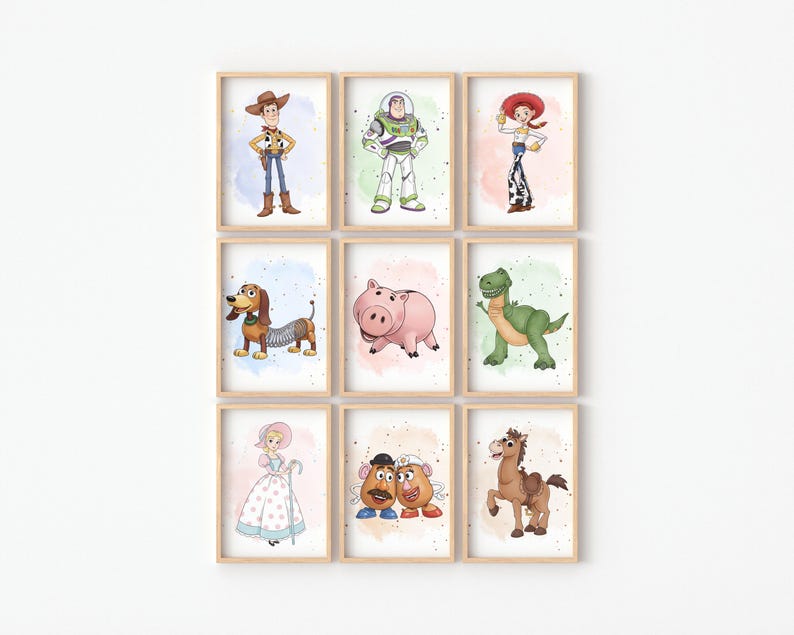 Toy Story Wall Art - Set of 17 | | Printable Kids Room Decor | Nursery ...