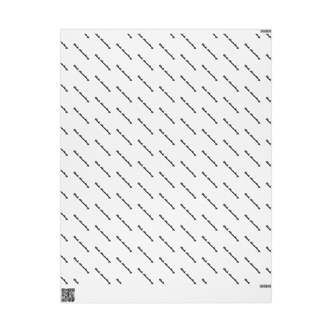 Handwritten Names Wrapping Paper | Custom Name Pattern Wrapping Paper ...