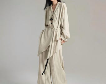 Ritual Drape Two-Piece Set / Layered Top & Trousers Ensemble / Unisex