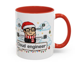 Geek Christmas - Mug Cloud engineer | Funny Programmer Gift | XMAS x-mas