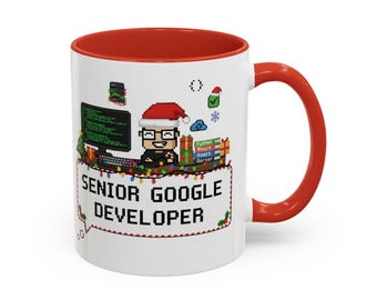 Geek Christmas - Mug Senior Google Developer | Funny Programmer Gift | XMAS x-mas
