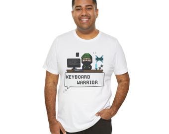 Funny Programmer Shirt, "Keyboard warrior", Software Engineer Gift, Coding Tee, Developer Tshirt, Plus Size 4XL 5XL, IT NINJA, IT warrior
