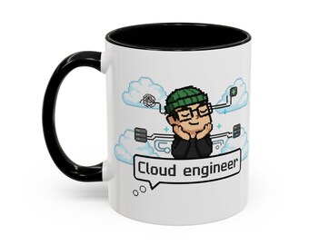 Funny Programmer Mug, "Cloud engineer", Software Engineer Gift, Coding Humor, Student, Developer Cup 11oz 15oz Cloud engineer eng. SaS IaS