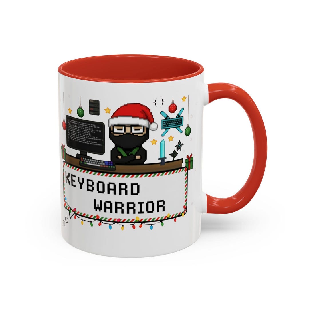Computer Keyboard Mug Geek Christmas - Mug Keyboard Warrior | Funny Programmer Gift | XMAS X ...