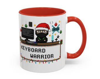 Geek Christmas - Mug Keyboard warrior | Funny Programmer Gift | XMAS x-mas